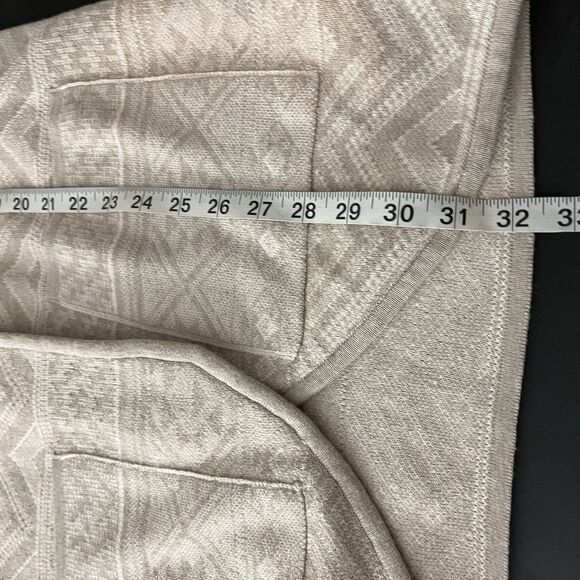Prana Sevie Cardigan tan/creme Merino sweater XS Cozy 183 - Picture 9 of 9
